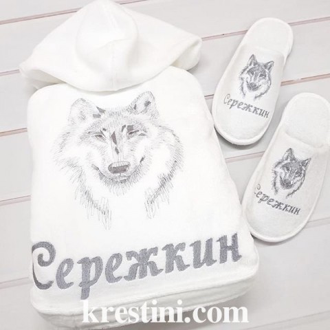 Махровый мужской набор "Мой нежный зверь" Махровый мужской набор "Мой нежный зверь"